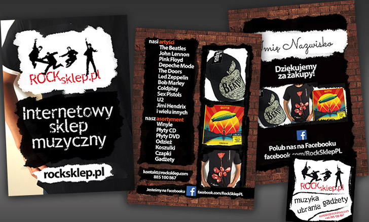 Poligrafia i e-advertising - Rocksklep - materiały