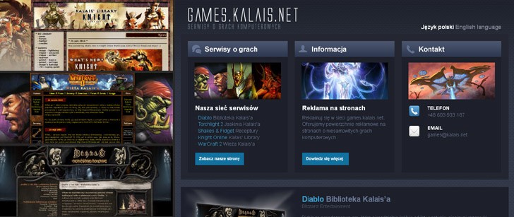 Strona www - games.kalais.net